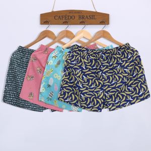 Pure Cotton Cartoon Printed Boxer Shorts for Men Breathable Loose Fit Home Leisure Underwear Arō Pants Youth Suitable