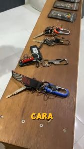 Gantungan Kunci Carabiner Mobil Motor & FSR VORTEX Besi Metal Clasp Keychain