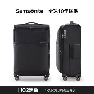 Samsonite Tr7 Universal Wheel น้ำหนักเบา นุ่ม กระเป๋าเดินทางพร้อมล็อคสําหรับผู้ชายและผู้หญิงกระเป๋าเดินทางธุรกิจ โพลีเอสเตอร์ ซับใน