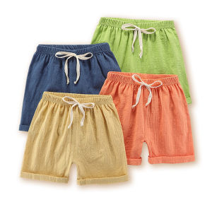 2-10Y New Childrens Pants Summer Thin Beach Shorts Boys Girls  Cotton Breathable  Short Pants