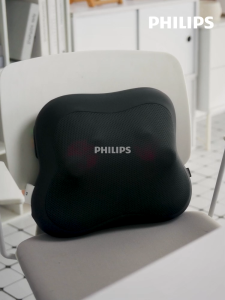 Philips เครื่องนวดหลัง Back Massage หมอนนวดหลัง เครื่องนวดเอวไฟฟ้า เบาะนวดเก้าอี้ทำงาน PPM3115B รับประกัน 2 ปี