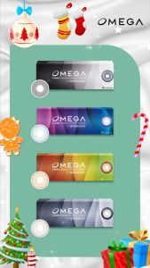 Omega 1 Day Color Ebony Black 5 Pasang Dengan Biomoist Softlens Warna Harian