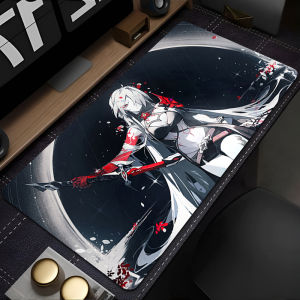 Large Mouse Pad Carpet Laptop Mini Pc Gamer Keyboard Mat H-honkai Star Rail Acheron Mousepad Edge White Tassel Rubber Table Mat