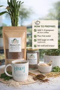 RICE COFFEE with MALUNGGAY NO PRESERVATIVES NO CAFFEINE 200g pouch