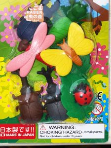 IWAKO 3D Assembly Simulation Eraser Rabbit Hippo Duck Chicken Kangaroo Dragonfly Bee Flamingo Animal Shape Normal Type for Students