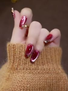 1pc 10ml Chili Peppers Magnetic Cat Eye Chrome Nail Powder Chameleon Metallic Nail Art Glitter Powder For Gel Polish DIY Home Na