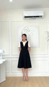 [DUY NHẤT 10-12.10-VOUCHER 40K]Đầm thiết kế công sở phối tay ngắn BEMINE MT8589