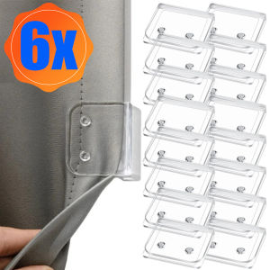6/2Pcs Shower Curtain Clips Windproof Fixer Holder Self Adhesive Curtain Clip Anti Slip Bedsheet Clip Home Decoration Accessory