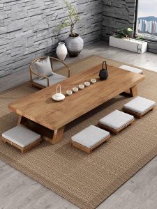 Modern Minimalist Style Wooden Table for Tea Ceremony and Meditation Rectangular Shape Artistic Design Fujian Province Origin
