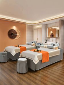 ฤดูร้อน ใหม่หรูหราความงามผ้าคลุมเตียงชุดสี่ชิ้น Tianli Pure สีนวดผ้าปูที่นอน Universal สําหรับ All Seasons High End < Ne2>