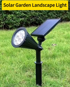 ☀️Life Core☀️ 7LED/18LED Solar Lawn Spotlight Lamp outdoor IP44 waterproof 7 LED 1200mAh variable light solar fence wall garden landscape light Yard