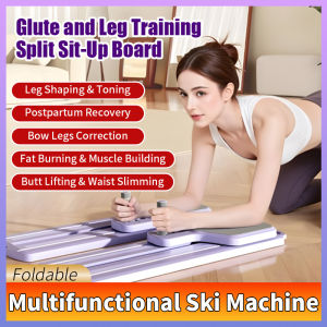 Ski Machine Foldable Basin Bottom Muscle Training Leg Beautify Shaping Multifunction Exercise Home Fitness Equipment Pilates Board Waist Hip Thigh Exercise Postpartum Recovery