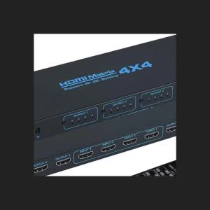 4K 60Hz HDMI Matrix Switch 4 in 4 out Matrix HDMI 2.0 Switcher Splitter Selector 4x4 Support EDID HDR10 HDCP2.2 for PC Loptop TV