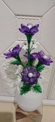 bunga mini crystal akrilik