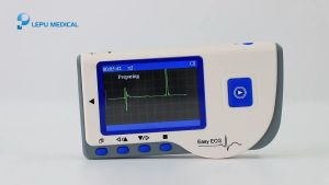 Lepu【 FDA  MDA approved 2 year warranty】Easy ECG Monitor Portable EKG Machine Handheld Heart Rate Monitor ECG Sensor PC-80B for Android iPhone  for convenient daily measurement at home