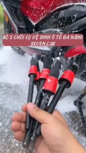 Bộ 5 Cọ Vệ Sinh Nội Thất Ô Tô Cọ Rửa Xe Vệ Sinh Nội Thất - Cọ Rửa Chi Tiết Xe Khoang Máy Cọ Quét Bụi Cửa Gió Điều Hòa Ô Tô