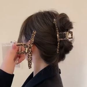 Korean Leopard Vintage Hairclip/韩式豹纹古式发夹
