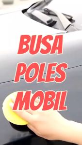 Applicator Pad Flat Busa Poles Model Rata untuk Waxing Mobil Motor