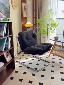 Lazy Sofa Chair Home Leisure Suspended Computer Chair Living Room Bedroom Single Sofa Chair Corduroy Backrest Chair