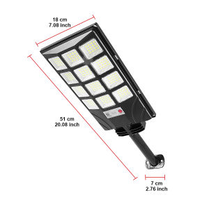 Super Powerful 2000W Solar LED Light Three-Sided Screen Ultra Bright Outdoor Street Lamp Motion Sensor IP6 Waterproof Floodlight