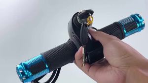 Universal 12V-90V For Electric Scooter Handle Grip Speed Accelerator With Battery Voltmeter Indicator Key Switch Durable Parts