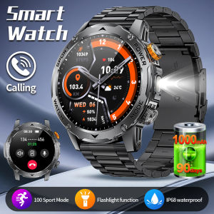 LIGE 1000 mAh Smart Watch 1.7 Inch Screen Bluetooth Call Voice Assistant Watch Sports Fitness IP68 Waterproof Smartwatch For Men