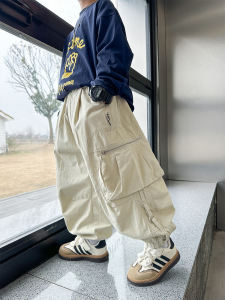 Loose Casual Childrens Pants Boys Spring Autumn Workwear Long Trousers Comfortable Fit Kids Fashion Korean Style Boys Pants