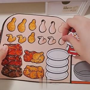 Buku Bongkar Pasang Anak: Bunda Choice-M354 Quiet Book DIY No Cutting