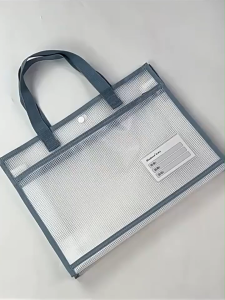 Long Expanding EVA File Organizer 2 Layer 3D Frosted Folder with Zipper Waterproof Organizer School Supplies