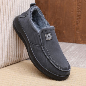 BURUIJING | Thermal Warmth Soft Bottom Non-slip Mens Jeans Slip-on Shoes