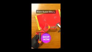 Clamp Penjepit Sudut Frame Kaca Kayu Angle 90 Derajat