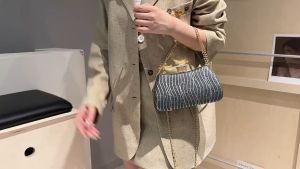 Clutch nữ dự tiệc Túi đeo chéo nhiều màu khoá đính đá sang trọng LILA CSC25