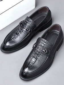 Business Formal Pointed Toe British Style Leather Shoes