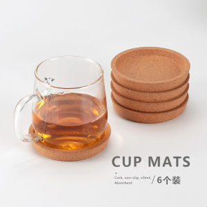 Cork Coaster Set 6 Pieces