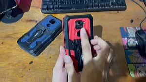 Case Untuk Vivo Y91/Y95/Y93 New Casing Hp Kickstand Armor Belt Clip Terbaru