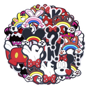 Disney | Disney Versatile Mickey Mouse 16-100PCS Shoe Charms Fantasy PVC Decorations high-quality Detachable Waterproof For Party Gifts