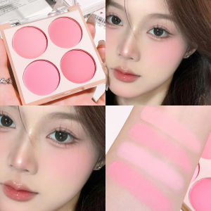 Bảng Phấn Má Hồng Lì 4 Màu Thông Minh Màu Má Nhẹ Nhàng Tự Nhiên Cho Lớp Trang Điểm Màu Nude Và Lễ Hội Dễ Tán Bền Màu
