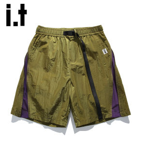 izzue | Quick-Dry Color-Block Ice-Silk Shorts