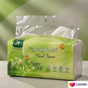 [BUY 1 TAKE 1] DREAM HOME Facial Tissue Paper 4 ply 8 Packs Tissue Paper Towel  Facial Tissue Soft & Thickened  Wood Plup Tissue Paper Super Absorbent Napkin Tissue