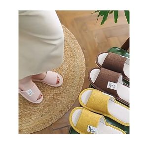 Dép đi trong nhà văn phòng chất liệu nỉ 3 lá cho nữ chống trơn trượt