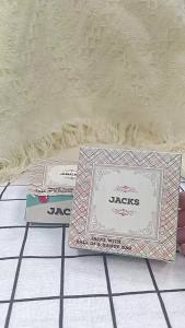 Meade | Classic Mini Metal Jacks Game with Balls Retro Vintage Jax Tabletop Puzzle Toy Adults Stress Relief Fidget Toy Party Favor Gift