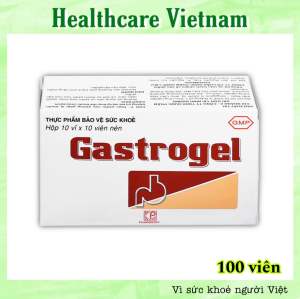 Viên Nhai Gastrogel Hỗ Trợ Giảm Đầy Bụng Khó Tiêu Ợ Hơi Ợ Chua Hộp 100 Viên