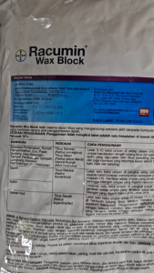 RACUMIN Wax Block Mouse Killer 50g 250g 500g 1Kg – Compact Rat Poison Pack | Effective Rodent Control Solution for Small Spaces