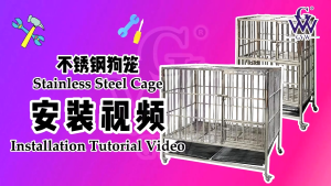 GVW Stainless Steel Sangkar Kucing Besar Murah Cat Cage Dog Cage Pet House Cat House Rumah Kucing