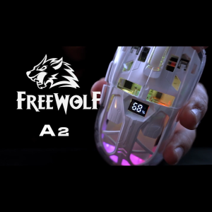 Free Wolf A2 Dual-mode Mouse RGB Luminous 2.4G Wireless Bluetooth Transparent Game E-sports Computer Office Mouse