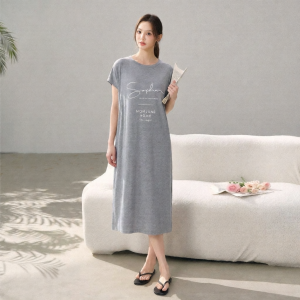 Mom Jane | Nursing Friendly Summer Modal Dress Short Sleeves