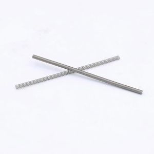 Bimoo 50/100pcs Stainless Steel Fishing Line Rigs Springs Flexible Saltwater Fishing Rigs Springs Clipped Rigs Components
