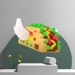 Hot Steal a Brainrot Soft Taco Lucky Block Game Peripheral Cartoon Cute PP Cotton Filled Pillows Home Decoration Christmas Gifts