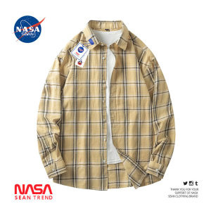 Wassup Panda Pure Cotton Plaid Long Sleeve Shirt Mens Loose Casual Spring Autumn Japanese Retro Style Button-Up Coat