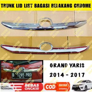 Trunk Lid Grand Yaris 2014 2017 List Bagasi Belakang Chrome